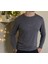 Erkek Slim Fit Dar Kesim Bisiklet Yaka Uzun Kol Pamuklu Tişört 2