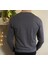 Erkek Slim Fit Dar Kesim Bisiklet Yaka Uzun Kol Pamuklu Tişört 4