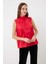 Yakası Fularlı Saten Bluz Kırmızı K2413037_006 1
