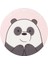 We Bare Bears Lisanslı Yuvarlak Yastık - Panda 40 cm 1
