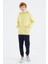 Sarı Kapüşonlu Basic Erkek Çocuk Sweatshirt - 11181 2