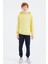 Sarı Kapüşonlu Basic Erkek Çocuk Sweatshirt - 11181 5