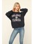 Owut Collection Lacivert Bisiklet Yaka Baskılı Sweatshirt 1