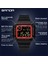 Siyah Mavi Sanda Marka Spor Dijital Saat Moda LED Erkek Saatler Kare Elektronik Kol Saati Su Geçirmez Askeri Saat Reloj Hombre (Yurt Dışından) 5