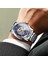 GMT1236-3 Forsining Hollow Açık Çalışma Mavi Kadran Gümüş Paslanmaz Çelik Su Geçirmez Retro 3D Otomatik Mekanik Bilek Saati Saat (Yurt Dışından) 5