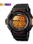 Turuncu Skmeı Açık Spor Izle Erkekler Basit Renkli LED Ekran Saatler Su Geçirmez Darbeye Dayanıklı Dijital Saat Reloj Hombre 1222 (Yurt Dışından) 1