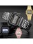 493 Yeşil Erkekler Izle Moda LED Dijital Saatler Adam Spor Askeri Kol Saatleri Vintage Paslanmaz Çelik Bileklik Elektronik Saat Reloj (Yurt Dışından) 2