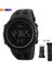 Siyah Skmeı Moda Açık Spor Izle Erkekler Çok Fonksiyonlu Saatler Çalar Saat Chrono 5bar Su Geçirmez Dijital Saat Reloj Hombre 1251 (Yurt Dışından) 1