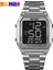 Gümüş Siyah Orijinal Marka Erkek Saatler Moda Skmeı Erkek Kol Saati LED Işık Chronograph Dijital Saat Kol Saati Relogio Masculino (Yurt Dışından) 1
