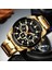 Gümüş Kahve Curren Erkek Saatler Üst Marka Büyük Spor Izle Lüks Erkekler Askeri Çelik Kuvars Bilek Saatleri Chronograph Altın Tasarım Erkek Saat (Yurt Dışından) 3