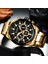 Gümüş Kahve Curren Erkek Saatler Üst Marka Büyük Spor Izle Lüks Erkekler Askeri Çelik Kuvars Bilek Saatleri Chronograph Altın Tasarım Erkek Saat (Yurt Dışından) 4
