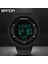 Siyah Kırmızı Sanda Unisex Yaratıcı LED Elektronik Spor Saatler Geri Sayım Kronometre Saat 5bar Su Geçirmez Erkek Kol Saati Montre Homme Izle (Yurt Dışından) 3