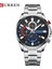 Gümüş Siyah Izle Erkekler Için Curren Lüks Kuvars Chronograph Spor Su Geçirmez Adam Saatler Askeri Moda Paslanmaz Çelik Kol Saati Saat (Yurt Dışından) 3