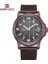 NF9177 Kahve 2023 Lüks Marka Navıforce Tarih Kuvars Izle Erkekler Rahat Askeri Spor Saatler Deri Kol Saati Erkek Relogio Masculino Saat (Yurt Dışından) 1