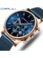 Gümüş Siyah Relogio Masculino Crrju Lüks Kuvars Izle Erkekler Için Mavi Kadran Saatler Spor Saatler Chronograph Saat Örgü Kemer Kol Saati (Yurt Dışından) 2