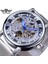 GMT1111-6 Kazanan Şeffaf Altın Kasa Lüks Rahat Tasarım Kahverengi Deri Kayış Erkek Saatler Top Marka Lüks Mekanik Izle (Yurt Dışından) 1