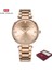 Kutu ile Gül Altın Mını Focus Lüks Kuvars Kadın Saatler Bilezik Saat Bayanlar Ultra Ince Elbise Taklidi Elmas Gül Altın Saat Montre Femme (Yurt Dışından) 1