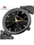 Kutu ile Gül Altın Mını Focus Lüks Kuvars Kadın Saatler Bilezik Saat Bayanlar Ultra Ince Elbise Taklidi Elmas Gül Altın Saat Montre Femme (Yurt Dışından) 3