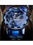 S1089-11 Kazanan Şeffaf Elmas Mekanik Saat Mavi Paslanmaz Çelik Izle Üst Marka Lüks Iş Aydınlık Erkek Saat (Yurt Dışından) 4