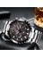 Gümüş Mavi S Üst Marka Lıge Rahat Spor Saatler Erkekler Için Lüks Askeri Çelik Büyük Kol Saati Adam Saat Moda Chronograph Kol Saati (Yurt Dışından) 3