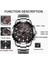 Gümüş Mavi S Üst Marka Lıge Rahat Spor Saatler Erkekler Için Lüks Askeri Çelik Büyük Kol Saati Adam Saat Moda Chronograph Kol Saati (Yurt Dışından) 4
