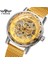 Altın T-Wınner Mekanik Örgü Bant Relojes Hombre Erkekler Kol Saatleri Su Geçirmez Spor Lüks Iş Erkek Kazanan Izle (Yurt Dışından) 1