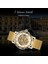 Altın T-Wınner Mekanik Örgü Bant Relojes Hombre Erkekler Kol Saatleri Su Geçirmez Spor Lüks Iş Erkek Kazanan Izle (Yurt Dışından) 5