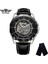WR813703 Kutusu ile Kazanan Otomatik Mekanik Erkek Kol Saati Askeri Ordu Spor Erkek Saat Üst Marka Lüks Moda Adam Izle Hediye 8137 (Yurt Dışından) 4
