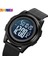 Gri Skmeı Rahat Geri Sayım Spor Saatler Erkekler LED Işık Chrono Çalar Saat 5bar Su Geçirmez Dijital Kol Saati Relogio Masculino 1895 (Yurt Dışından) 2