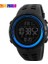 Siyah Mavi Skmeı Moda Açık Spor Izle Erkekler Çok Fonksiyonlu Saatler Çalar Saat Chrono 5bar Su Geçirmez Dijital Saat Reloj Hombre 1251 (Yurt Dışından) 1