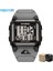 Gri Izle Spora Dayanıklı Dijital Saatler 50M Su Geçirmez Alarm Izle Dikdörtgen Kadran Tarih LED Sert Yapı Bilek Saati Reloj Hombre + Kutu (Yurt Dışından) 2