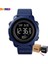 Blueblack Kutusu ile Skmeı Vücut Ortam Sıcaklığı Erkek Saatler Spor 2 Zaman Dijital Erkek Kol Saatleri Su Geçirmez Sağlıklı Tracker Montre Homme 1682 (Yurt Dışından) 1