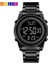 Siyah Skmeı Dijital 2 Zaman Erkek Saatler Moda LED Erkekler Dijital Kol Saati Chrono Mens Reloj Hombre 1611 Için Geri Sayım Alarm Saati (Yurt Dışından) 1