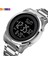 Siyah Skmeı Dijital 2 Zaman Erkek Saatler Moda LED Erkekler Dijital Kol Saati Chrono Mens Reloj Hombre 1611 Için Geri Sayım Alarm Saati (Yurt Dışından) 2