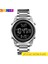 Siyah Skmeı Dijital 2 Zaman Erkek Saatler Moda LED Erkekler Dijital Kol Saati Chrono Mens Reloj Hombre 1611 Için Geri Sayım Alarm Saati (Yurt Dışından) 3
