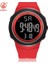 Kırmızı Siyah Moda Dijital Erkek Saatler Beyaz Su Geçirmez Açık Spor Kol Saati Şok Direnci Elektronik Saat Kronometre Çalar Saat (Yurt Dışından) 1