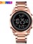 Gül Altın Skmeı Dijital 2 Zaman Erkek Saatler Moda LED Erkekler Dijital Kol Saati Chrono Geri Sayım Alarm Saati Mens Reloj Hombre 1611 (Yurt Dışından) 1