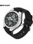 6062 Siyah Gümüş Sanda Moda Yeni Kadın Spor Izle G Su Geçirmez Dijital LED Bayanlar Askeri Elektronik Ordu Kol Saati Saat Kız Reloj (Yurt Dışından) 1