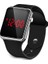 Kadınlar Için Siyah Kırmızı Moda Izle Elektronik LED Dijital Kadın Izle Rahat Basit Silikon Kadın Izle Montre Femme Zegarek Damski A001 (Yurt Dışından) 4