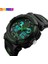 Yeşil Skmeı Erkekler Spor Kuvars Saatler Moda Açık Adam Saat Izle 2 Kez Su Geçirmez Dijital Erkekler Üst Kol Saati Reloj Hombre 1270 (Yurt Dışından) 1