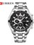 Gümüş Beyaz Curren 8023 Kuvars Izle Erkekler Su Geçirmez Spor Askeri Saatler Erkek Iş Paslanmaz Çelik Kol Saati Erkek Saat Reloj Hombre (Yurt Dışından) 2