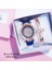 Mavi Bilezik Kutusu Pembe Deri Saat Moda Kadın Elbise Kuvars Kol Saati Bayanlar Kuvars Saat Kutusu ve Bilezik Izle Relogio Feminino (Yurt Dışından) 1