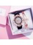 Kırmızı Bilezik Kutusu Pembe Deri Saat Moda Kadın Elbise Kuvars Kol Saati Bayanlar Kuvars Saat Kutusu ve Bilezik Izle Relogio Feminino (Yurt Dışından) 4