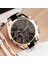 Kahverengi Gül Yeni Lüks Kadın Gül Siyah Izle Moda Bayanlar Kuvars Roma Kol Saati Zarif Kadın Bilezik Saatler Relojes Para Mujer Hediye (Yurt Dışından) 2