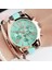Kahverengi Gül Yeni Lüks Kadın Gül Siyah Izle Moda Bayanlar Kuvars Roma Kol Saati Zarif Kadın Bilezik Saatler Relojes Para Mujer Hediye (Yurt Dışından) 4
