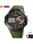 Ordu Yeşil Kutu Skmeı Izle Erkek Saatler Erkekler Kol Saatleri Moda 100 M Su Geçirmez Yüzmek Spor Kronometre Erkekler Izle 3 Zaman LED Dijital Reloj Hombre (Yurt Dışından) 1