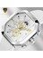 Gümüş Siyah Lıge Üst Marka Lüks Erkek Saatler Kare Spor Moda Kuvars Izle Erkekler Için Su Geçirmez Kronograf Kol Saati Reloj Hombre + Kutu (Yurt Dışından) 3