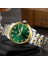 Altın Yeşil Forsınıng Otomatik Erkek Saatler Lüks Tasarım Otomatik Gün Datejust Öz Rüzgar Mekanik Iş Erkek Saat Elbise Kol Saati Hediyeler (Yurt Dışından) 2