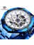 GMT893-11 Forsining Üst Marka Lüks Otomatik Mekanik Saat Siyah Altın Erkek Saatler Hollow Kol Saati Relogio Masculino (Yurt Dışından) 1