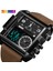 Gül Altın Kahverengi Skmeı 1391 Erkekler Kuvars Analog Dijital Spor Saatler Moda Askeri Siyah Saat Erkek Su Geçirmez Saat Relogio Masculino (Yurt Dışından) 2